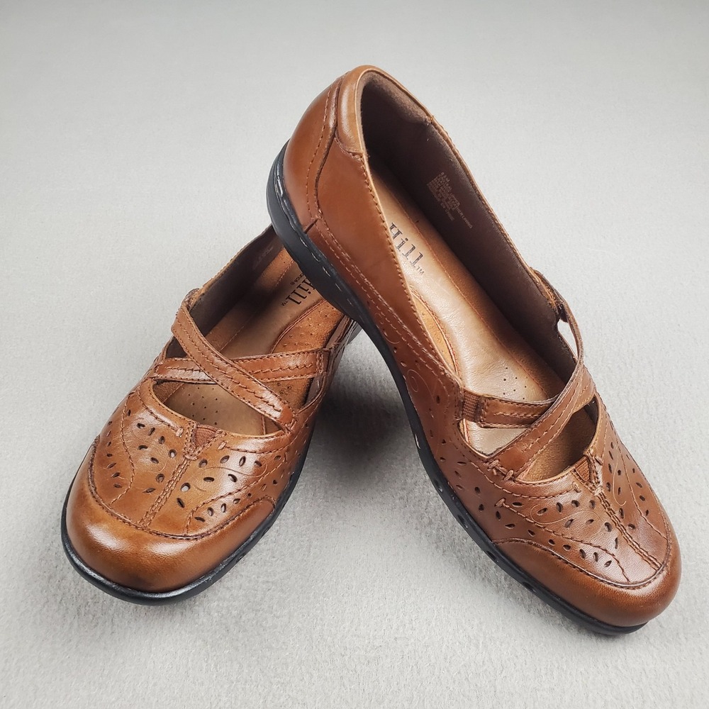 Rockport Cobb Hill Brown Mary Jane Women's Size 8.5M Cross Strap Leather NEW